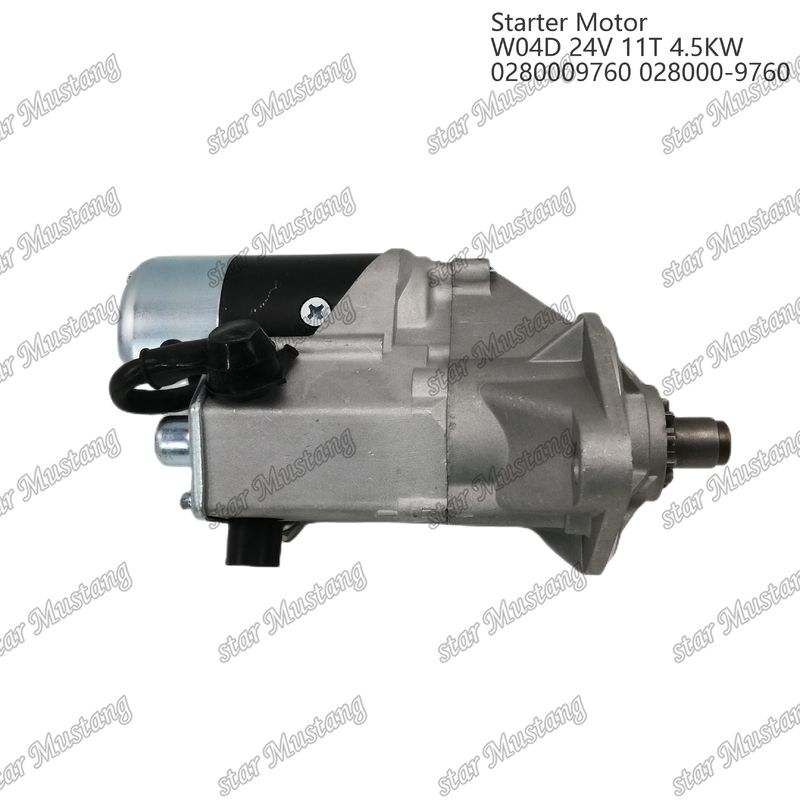 W04D Motor Starter Motor 24V 11T 4.5KW 0280009760 028000-9760 Für HINO Motor Ersatzteile