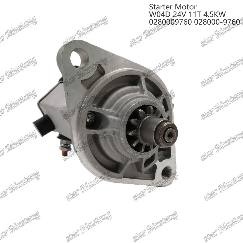 W04D Motor Starter Motor 24V 11T 4.5KW 0280009760 028000-9760 Für HINO Motor Ersatzteile