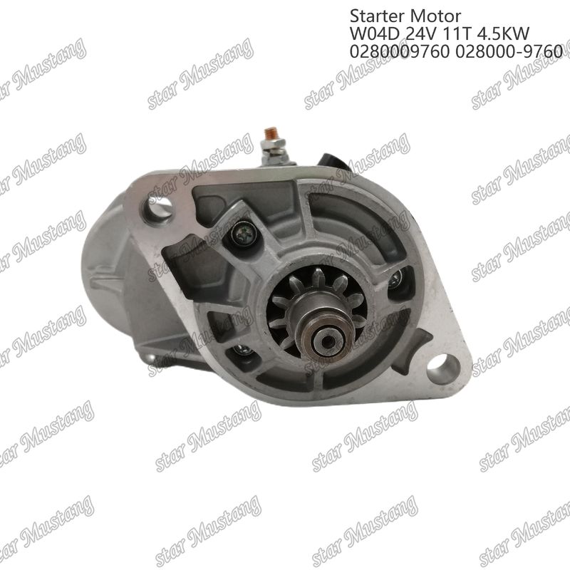 W04D Motor Starter Motor 24V 11T 4.5KW 0280009760 028000-9760 Für HINO Motor Ersatzteile