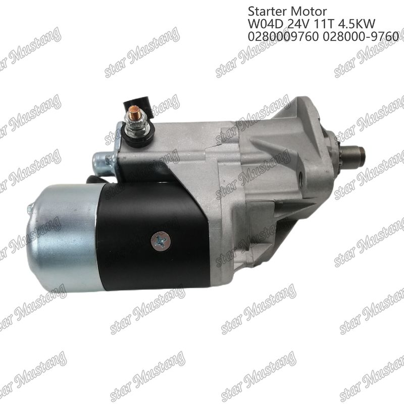 W04D Motor Starter Motor 24V 11T 4.5KW 0280009760 028000-9760 Für HINO Motor Ersatzteile