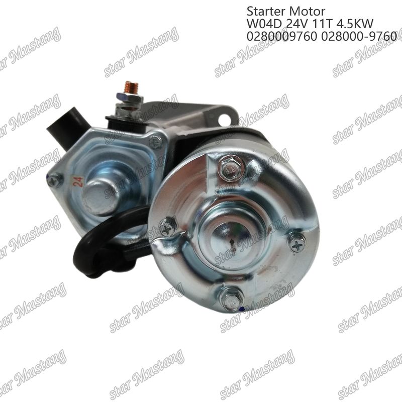 W04D Motor Starter Motor 24V 11T 4.5KW 0280009760 028000-9760 Für HINO Motor Ersatzteile