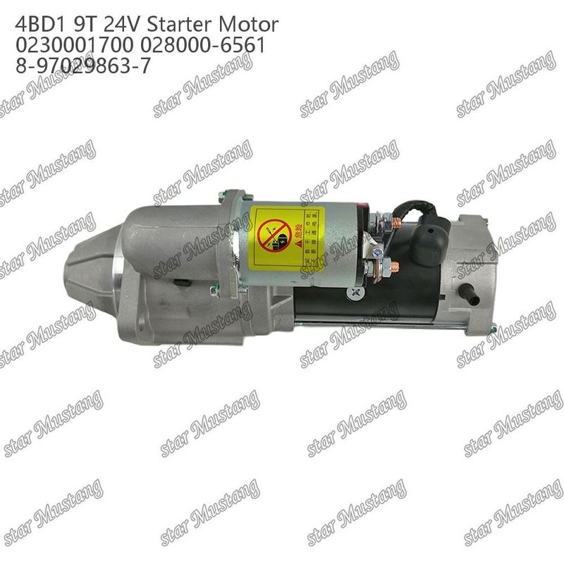 4BD1 Motor Starter Motor 24V 0230001700 028000-6561 8-97029863-7 für ISUZU Motor Ersatzteile