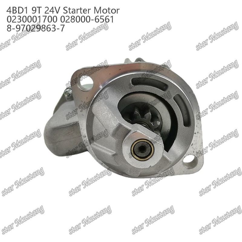 4BD1 Motor Starter Motor 24V 0230001700 028000-6561 8-97029863-7 für ISUZU Motor Ersatzteile