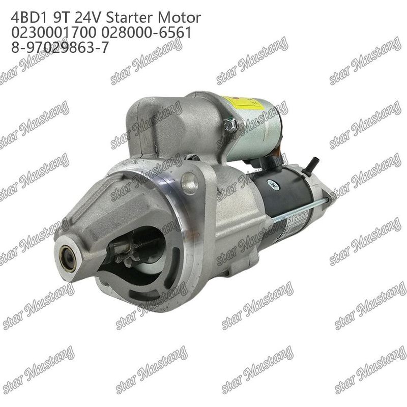 4BD1 Motor Starter Motor 24V 0230001700 028000-6561 8-97029863-7 für ISUZU Motor Ersatzteile