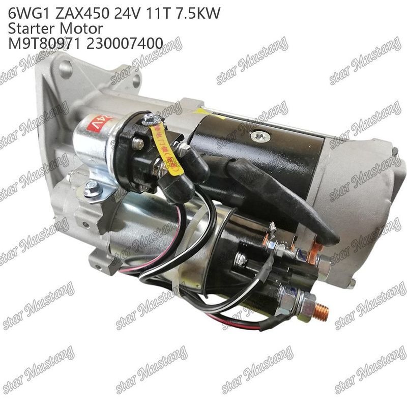 6WG1 ZAX450 Motor Starter Motor 24V 11T 7,5 kW DI Typ M9T80971 230007400 Für ISUZU Motor Ersatzteile