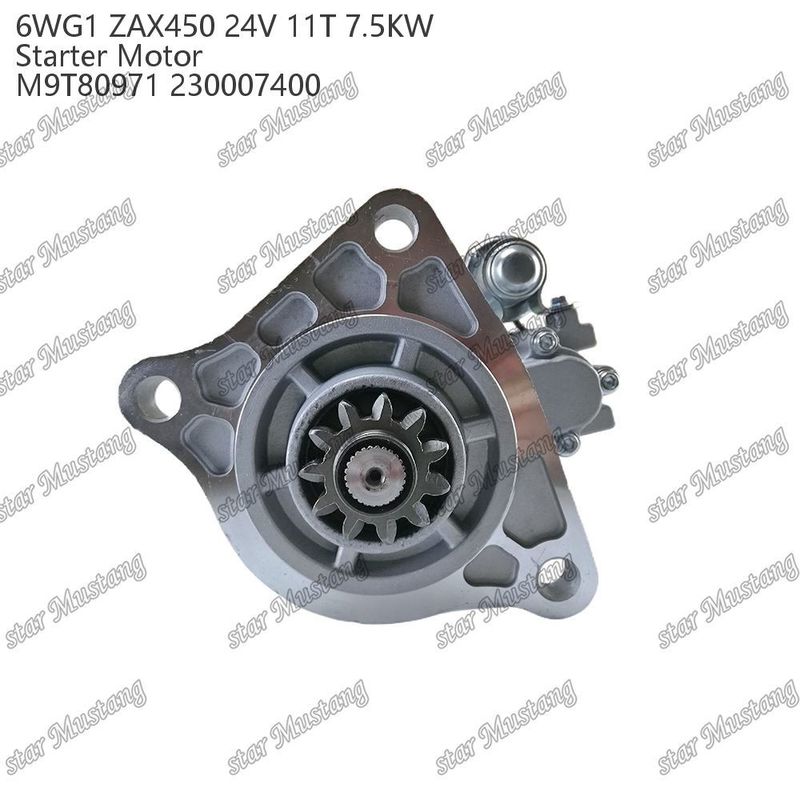6WG1 ZAX450 Motor Starter Motor 24V 11T 7,5 kW DI Typ M9T80971 230007400 Für ISUZU Motor Ersatzteile