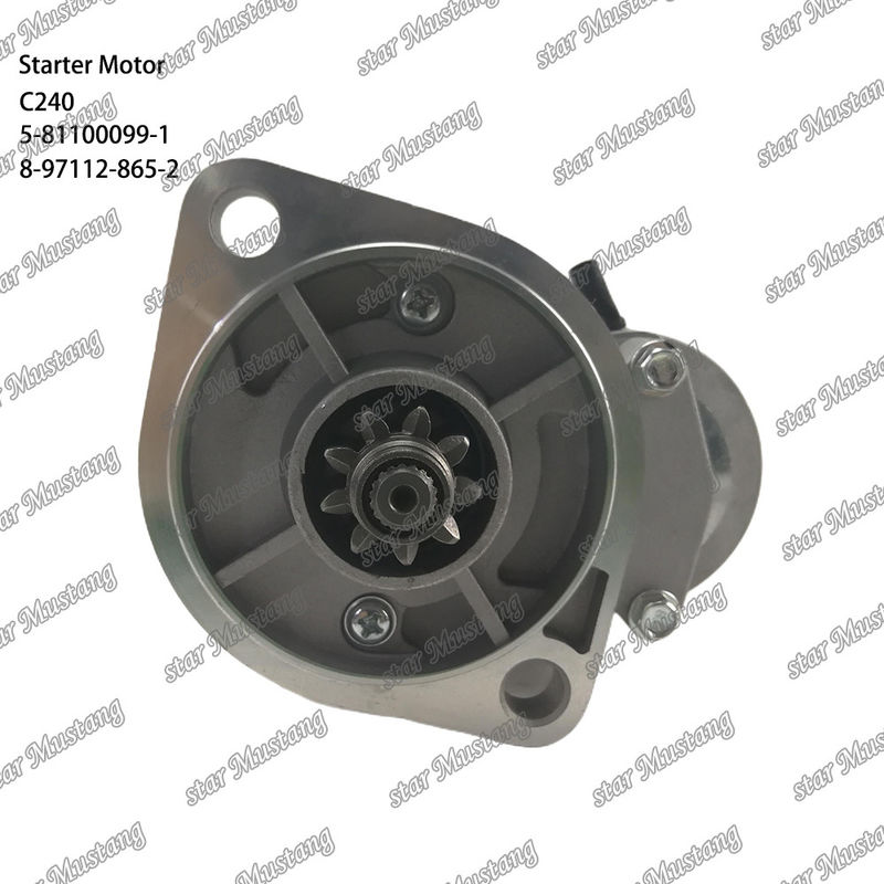 C240 Motor Starter Motor 9T 12V 5-81100099-1 8-97112-865-2 für ISUZU Motor Ersatzteile