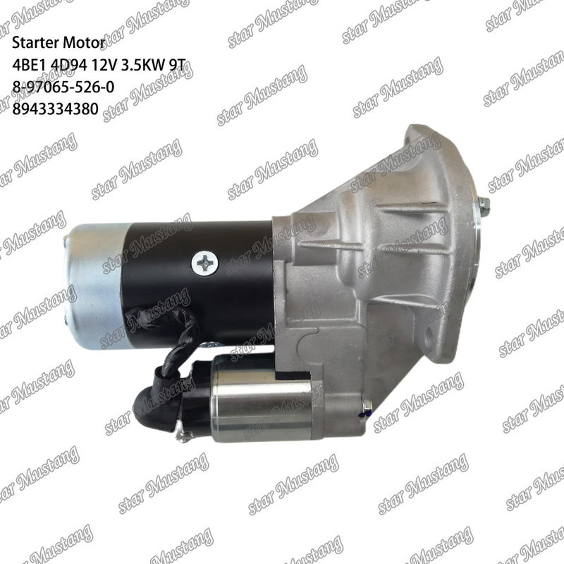 Startmotor 4BE1 4D94 12V 9T 8-97065-526-0 8943334380 geeignet für Komatsu-Motorteile