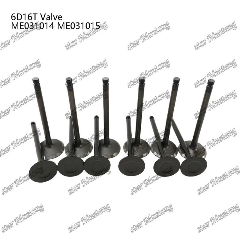 Integral-Struktur-Ventil 6D16T IN ME031014 EX ME031015 Dieselmotor-Teil Originalbestand mit Online-Support nach