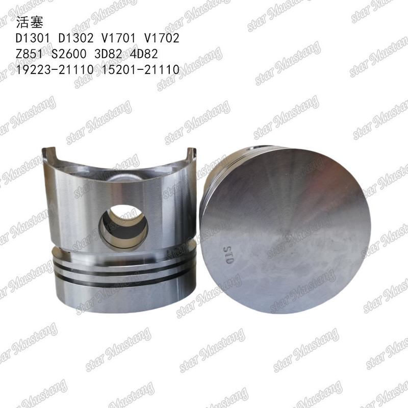 Kolben D1301 D1302 V1701 V1702 Z851 S2600 3D82 4D82 19223-21110 15201-21110 geeignet für KUBOTA-Motorteile