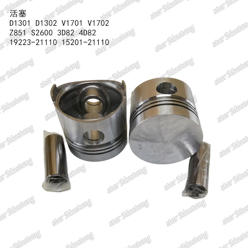 Kolben D1301 D1302 V1701 V1702 Z851 S2600 3D82 4D82 19223-21110 15201-21110 geeignet für KUBOTA-Motorteile
