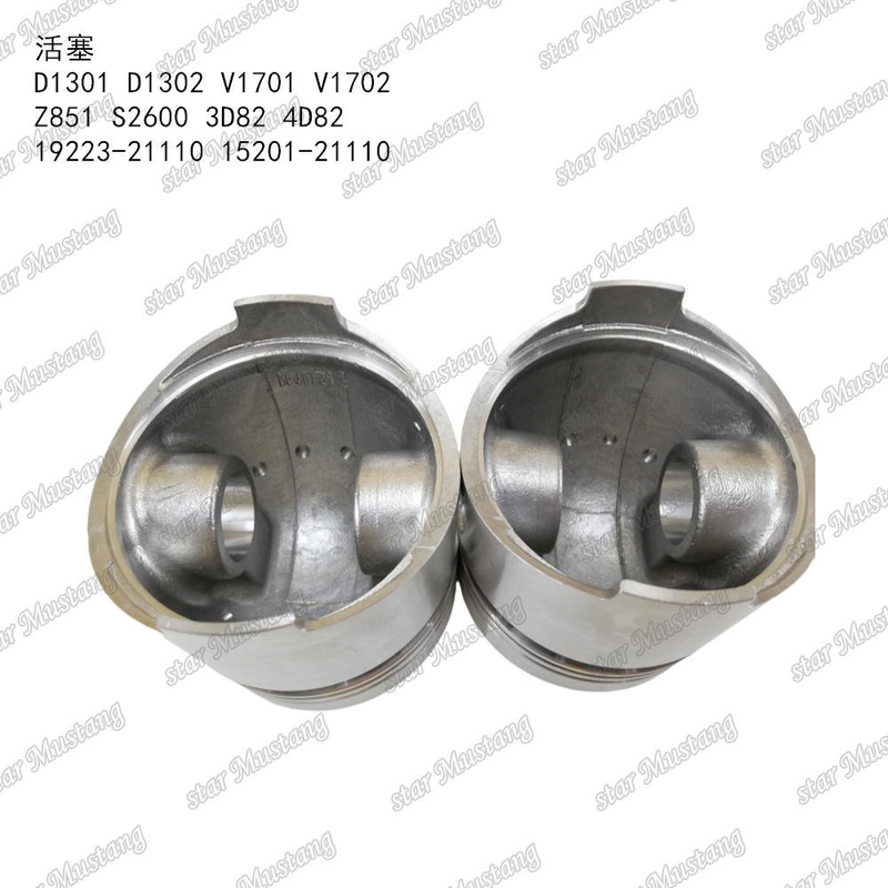 Kolben D1301 D1302 V1701 V1702 Z851 S2600 3D82 4D82 19223-21110 15201-21110 geeignet für KUBOTA-Motorteile