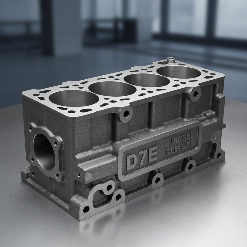 D7E Modell Zylinderblock für Dieselmotor mit integraler Struktur und OEM-Größe